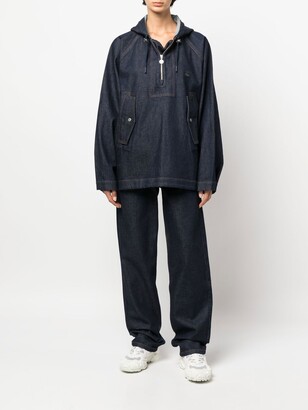 『Lacoste x A.P.C.』 コットンデニムフードジャケット Amazon | Lacoste x A.P.C.ユニフード付きコットンデニム